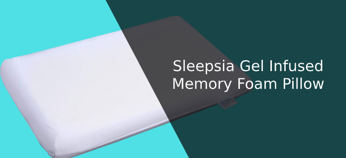 Sleepsia Gel Infused Memory Foam Pillow